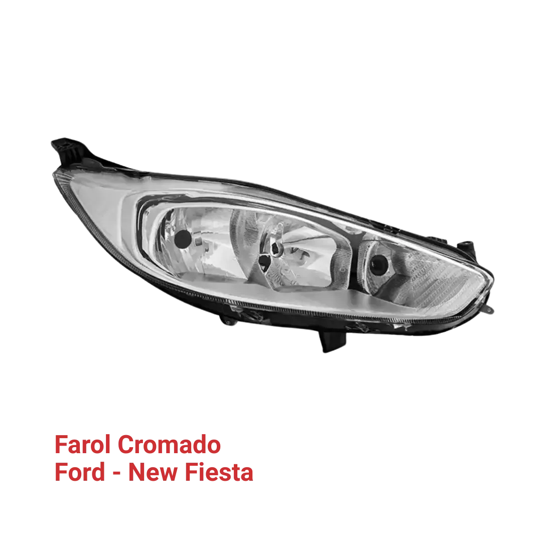 Farol cromado Ford new Fiesta